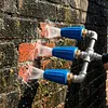 3 in 1 Pressures Washer Turbo Nozzle with 1/4 Inch Quick Connection 360 Degree Rotating Tip Turbo Nozzle 4000 PSI for Garden Car Concrete Brick
