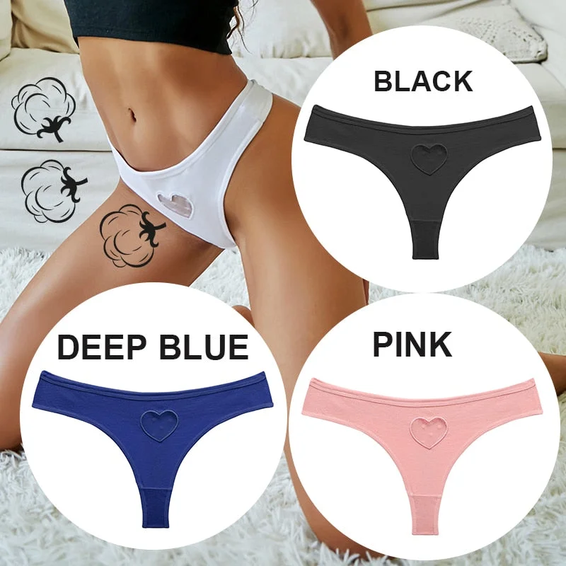 FINETOO 3PCS/Set S-XL Women Panties G-String Underwear Fashion Thong Lingerie Low Rise Panty Sexy Lace T-Back Woman Panties