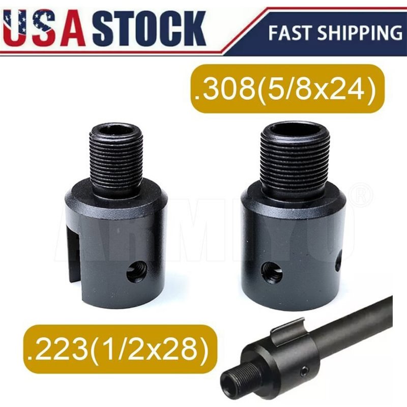 .223 .308 Aluminum 10/22 Brake Adapter 1/2x28 and 5/8x24 .750 Thread Protector Accessories