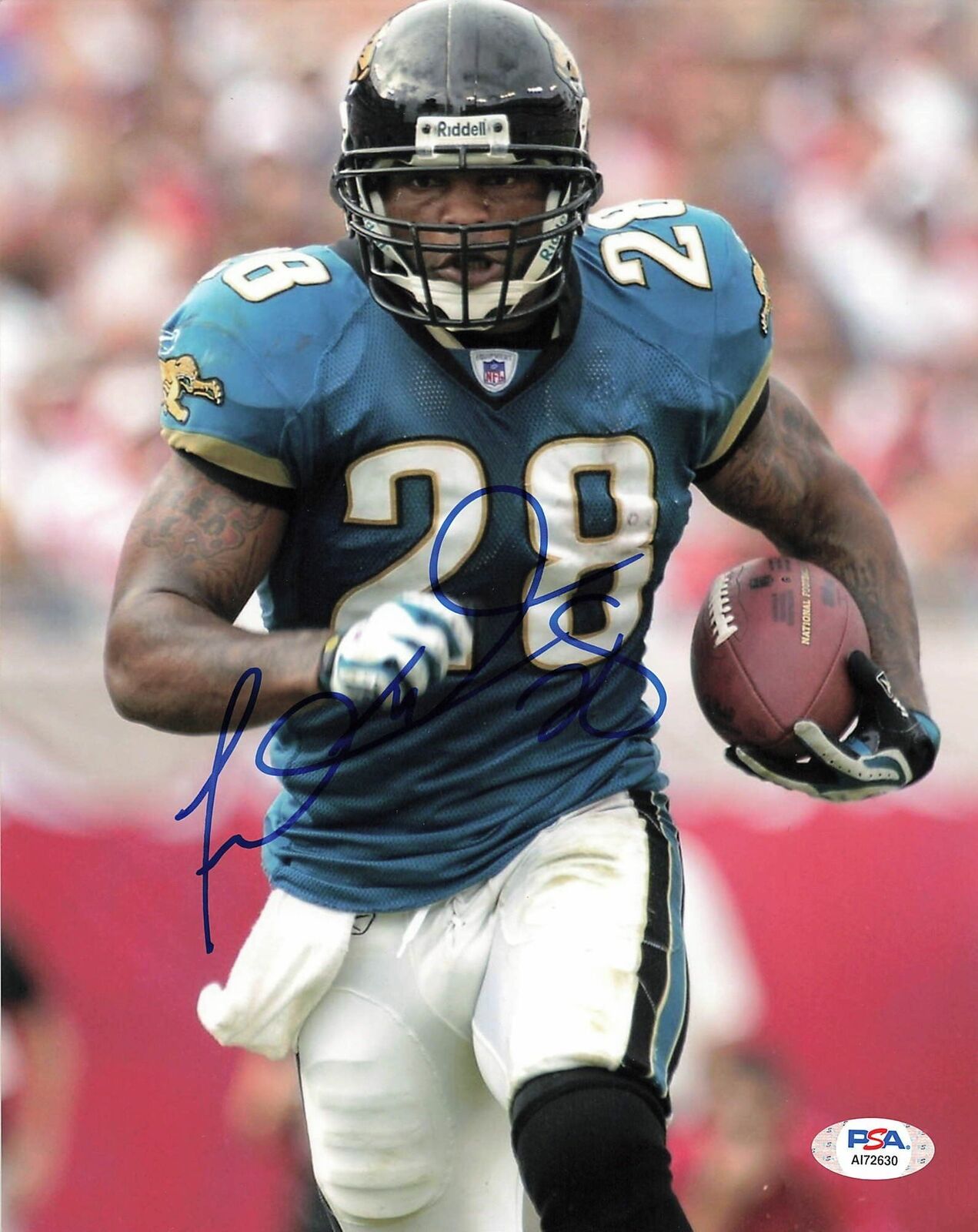 FRED TAYLOR signed 8x10 Photo Poster painting PSA/DNA Jacksonville Jaguars Autographed