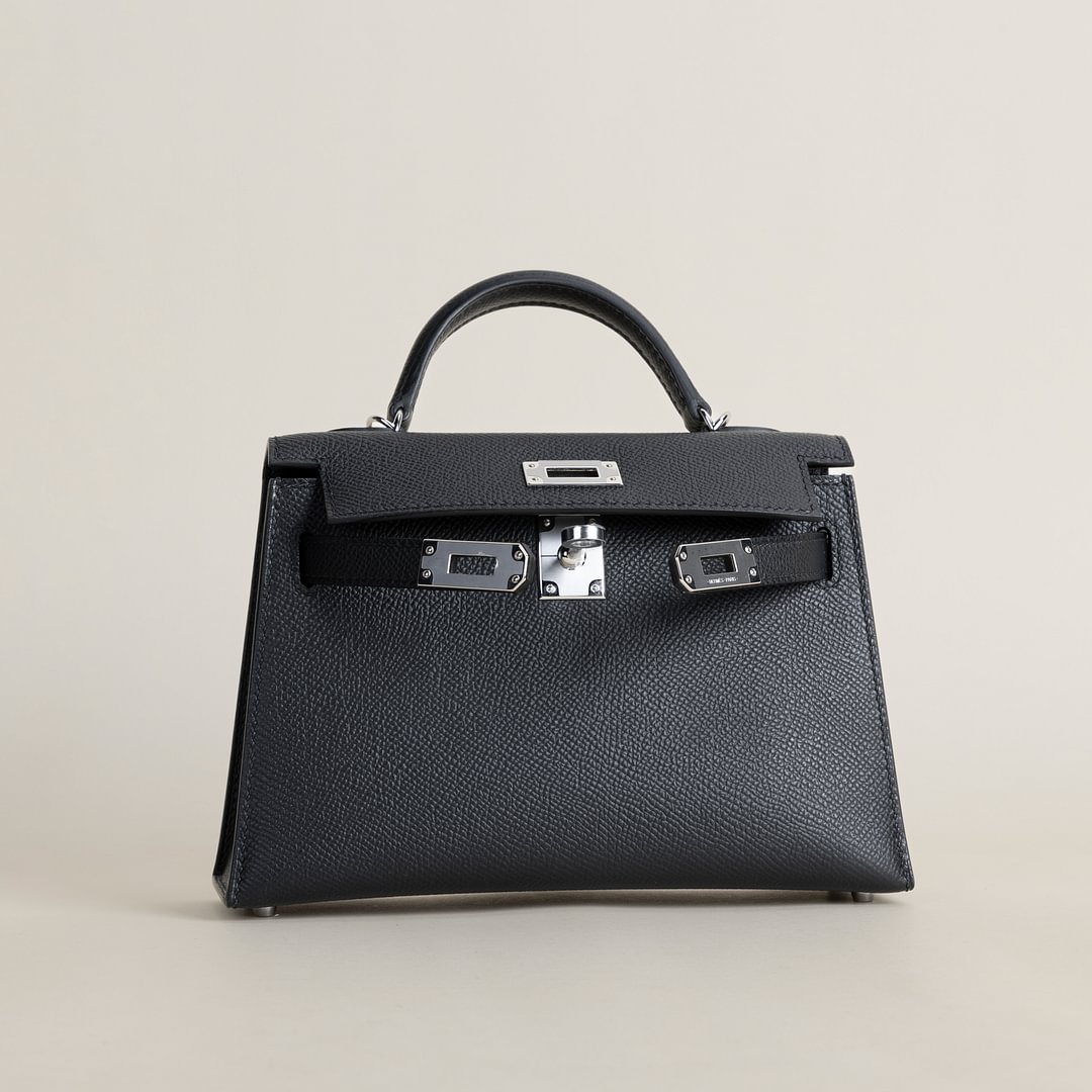 Mini Kelly II Epsom 89 Noir PHW