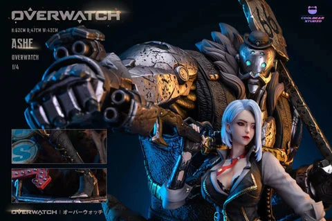 1/4 Scale Ashe with LED - Overwatch Resin Statue - coolbear
