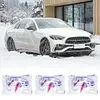 [US Local Warehouse] 50 Packs Universal Disposable Car Covers (12.5x21.6 Ft) Clear Plastic Car Covers Waterproof All Weather for Automobiles with Elastic Band for Outdoor Snow/Rain Weather Protection