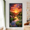 (Big Size) Luoxia Landscape - 11CT Stamped Cross Stitch 40*70cm/15.75*27.56in