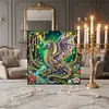 DIY Pearl Painting Forest Dragon with Frame for Home Wall Decor(25x25cm)