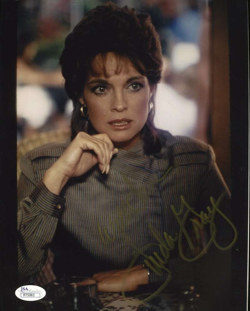 Linda Gray Sue Ellen Dallas Jsa Hand Signed 8x10 Photo Poster painting Authenticated Autograph