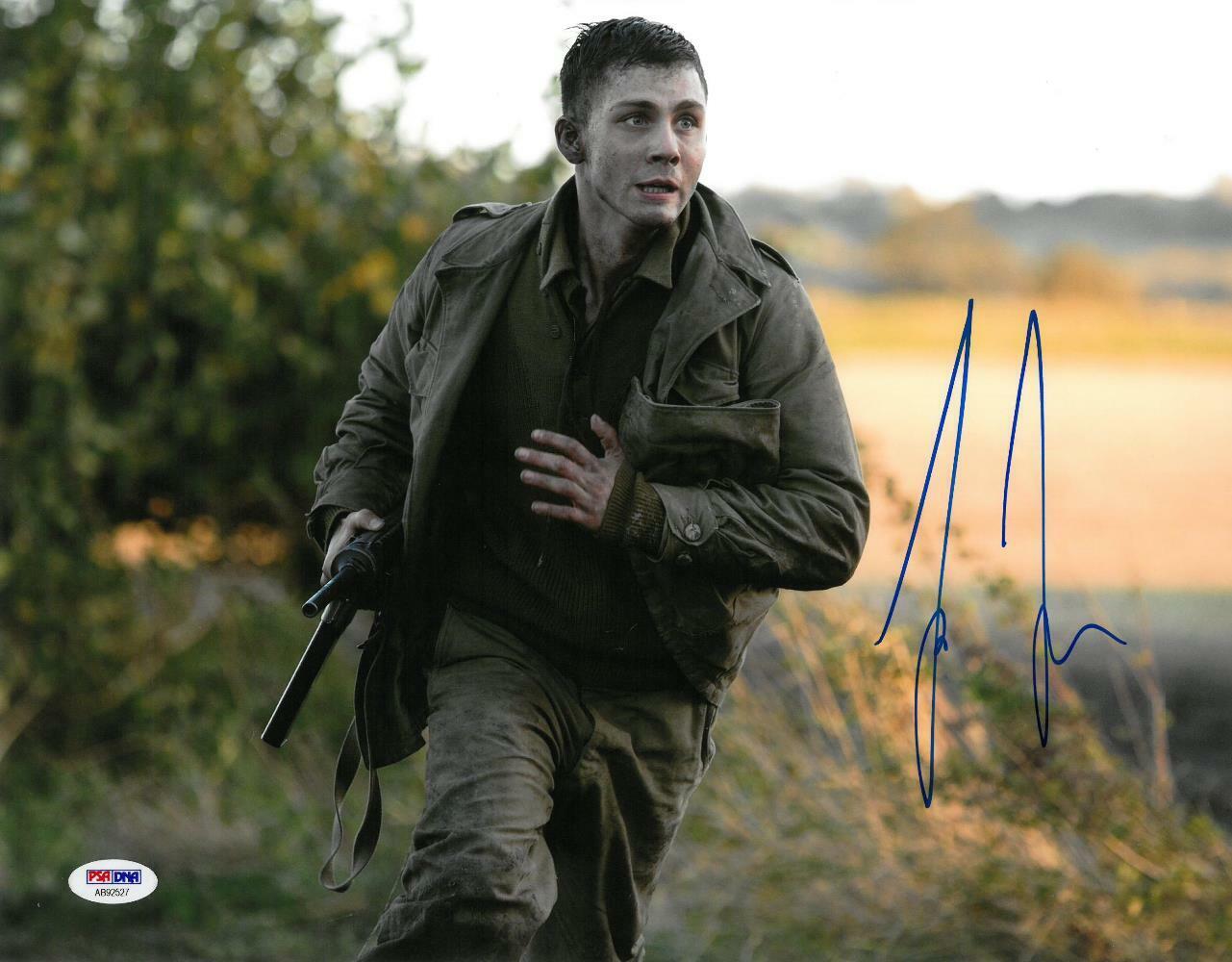 Logan Lerman Signed Fury Authentic Autographed 11x14 Photo Poster painting PSA/DNA #AB92527