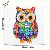 DIY Pre-Framed Owl Button Art Canvas Kit
