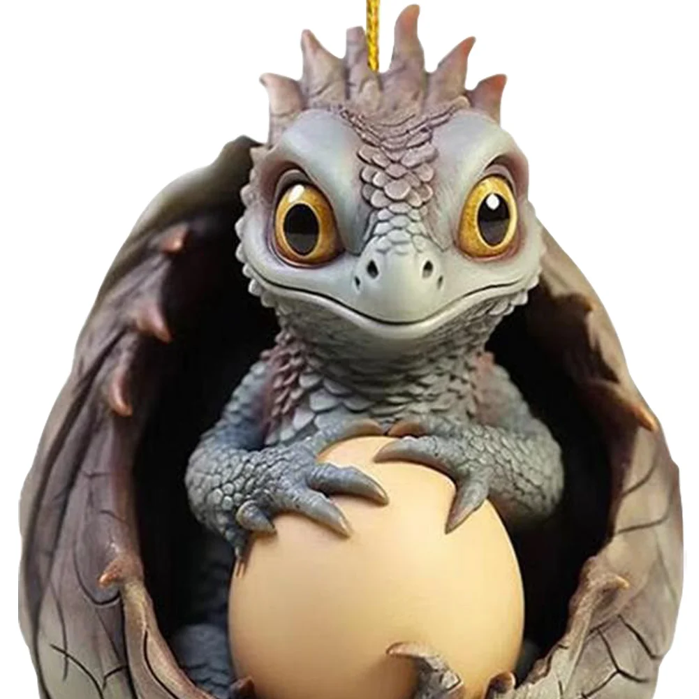 Christmas Dragon Egg Decoration Novelty Cute Acrylic Party Favors (B)