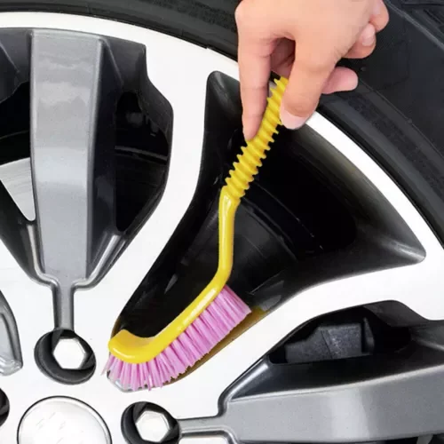 Dronehint 1x Car Parts Tire Wheel Corner Detailing Cleaning Brush Tool w/ Hook Accessories (For: GMC) Parts