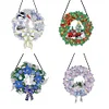 DIY Christmas Wreath Art Acylic Crystal Rhinestone Hanging Craft Kits