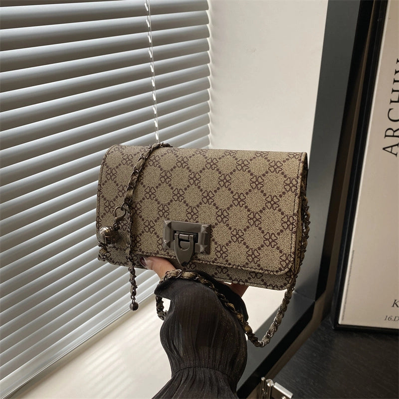 Fashion Women's Bag New Leopard Print Underarm Bag Korean Fashion Trend Chain Shoulder Bag Messenger Bag