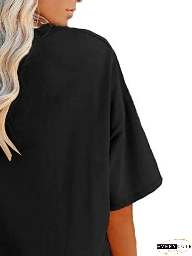 Loose Fit Casual Summer Tunic Top