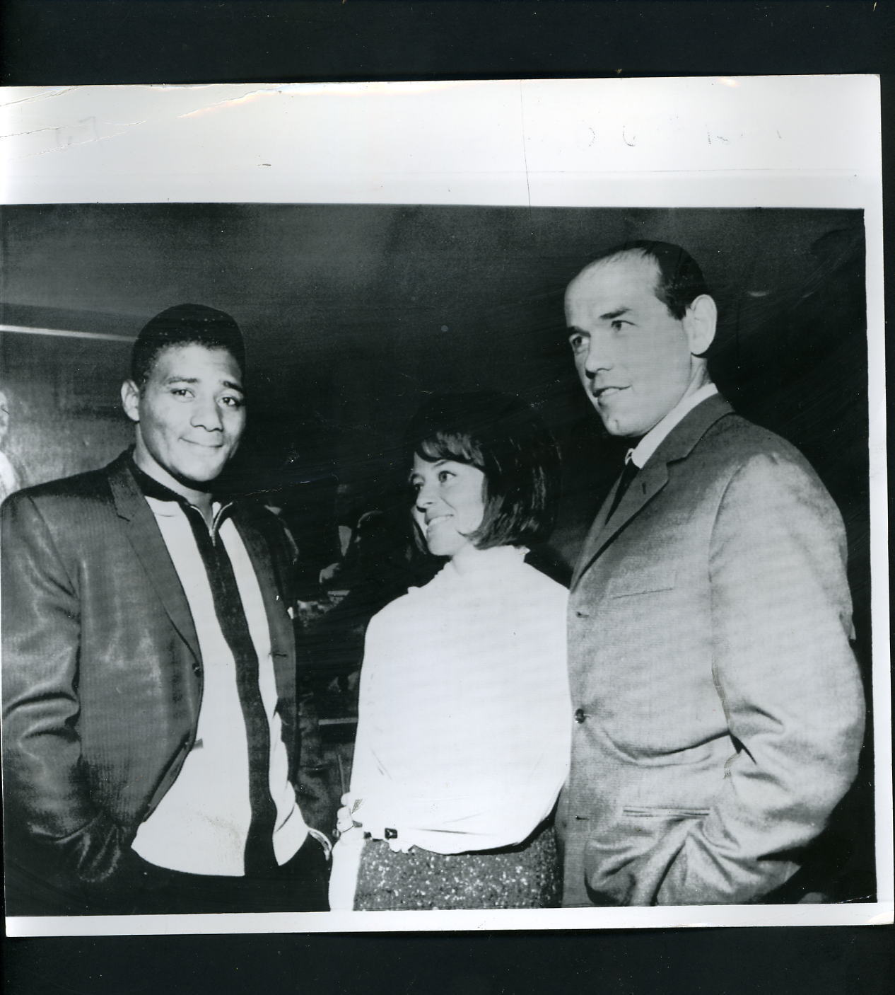 Boxers Floyd Patterson & Ingemar Johansson 1963 Press Photo Poster painting Boxing