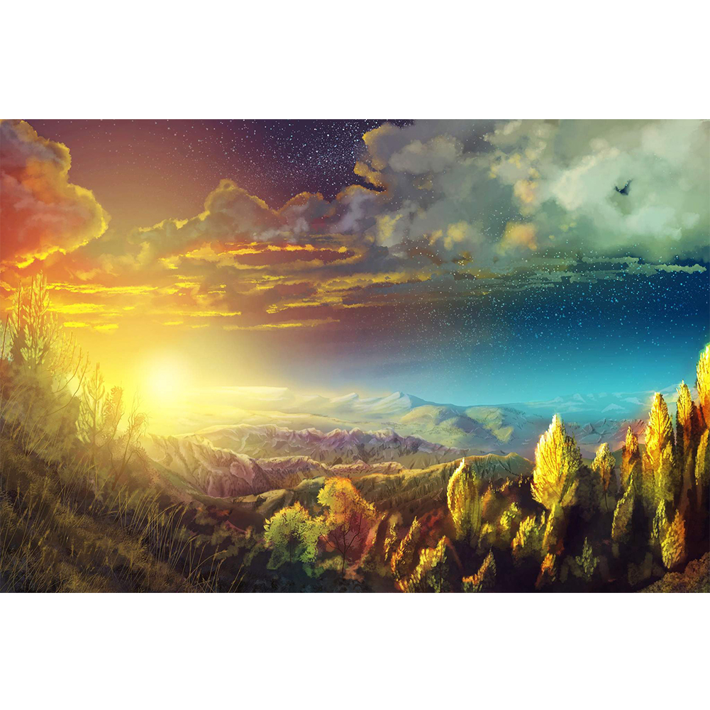 

Rizhao Mountain - Round Drill Diamond Painting - 60*40CM (Big Size), 501 Original