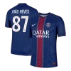 JO&Atilde;O NEVES #87 PSG Home Authentic Soccer Jersey 2025/26