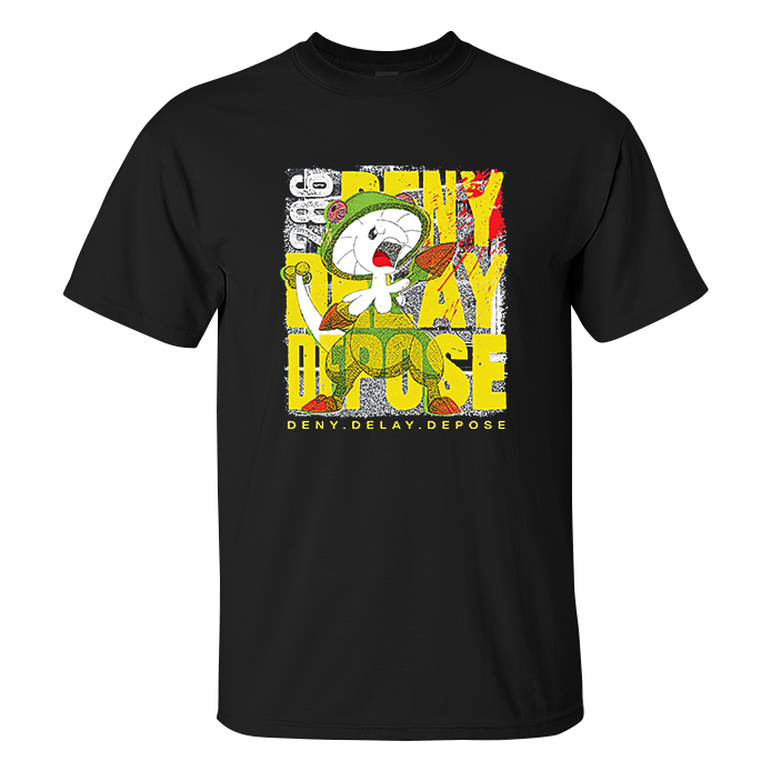 Deny Delay Depose Printed Men's T-shirt - Livereid