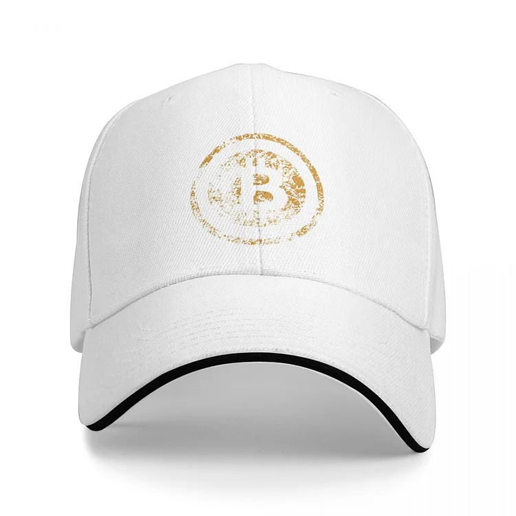 Cryptocurrency Art Vintage Bitcoin Logo Dad Hats Pure Color Womens Hat Cycling Baseball Caps Peaked Cap