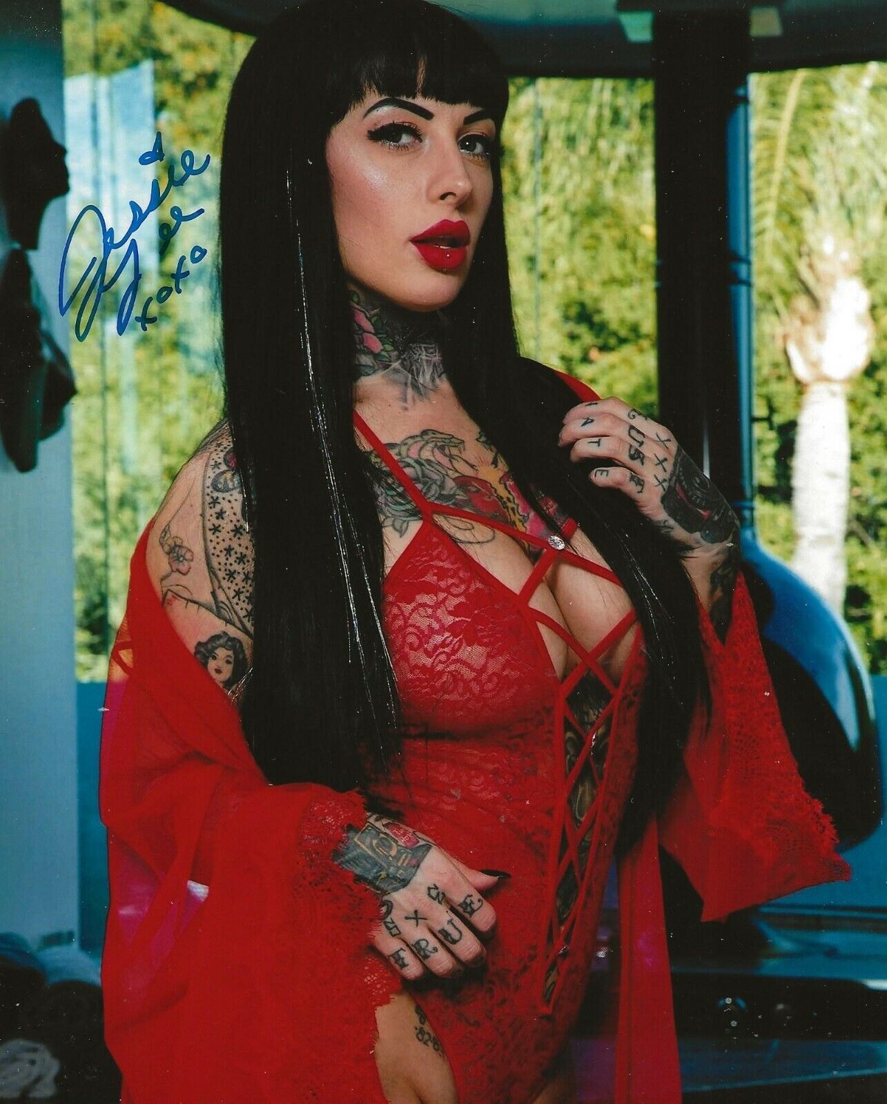 Jessie Lee Adult Video Star signed Hot 8x10 Photo Poster painting autographed Proof 10