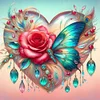(Multi-Style) Love Flowers Butterfly-11CT Stamped Cross Stitch 40*40cm/15.75*15.75in