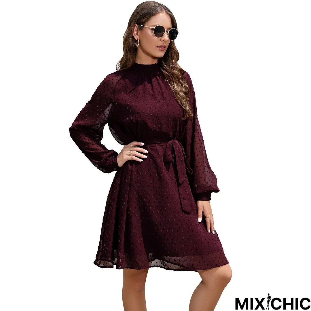 Guest Formal Long Sleeve Elegant Swiss Dresses