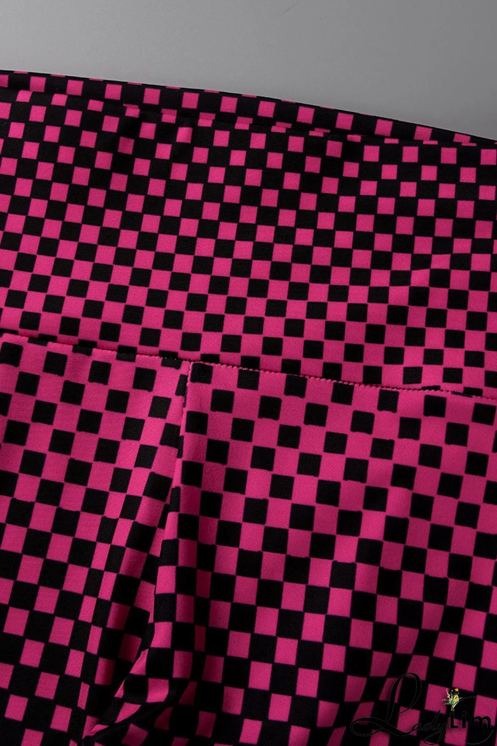 Rose Red Fashion Casual Sportswear Print Skinny High Waist Pencil Full Print Bottoms