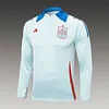 2024 Spain Half-Pull Training Suit Light Blue Football Shirt 1:1 Thai Quality