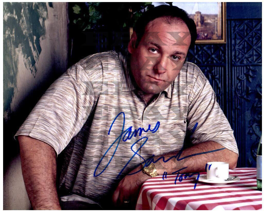 James Gandolfini Sopranos Autographed Signed 8x10 Photo Poster painting Rep