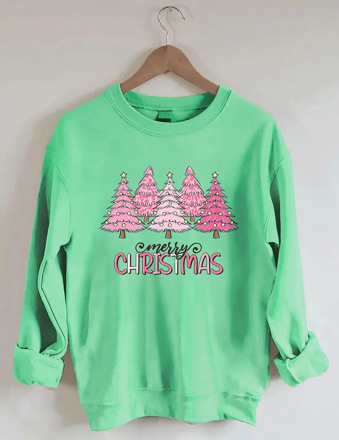 Pink Tree Christmas Sweatshirt