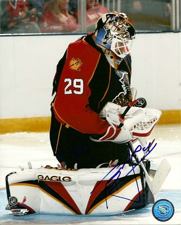 TOMAS VOKOUN SIGNED FLORIDA PANTHERS GOALIE 8x10 Photo Poster painting #2 Autograph