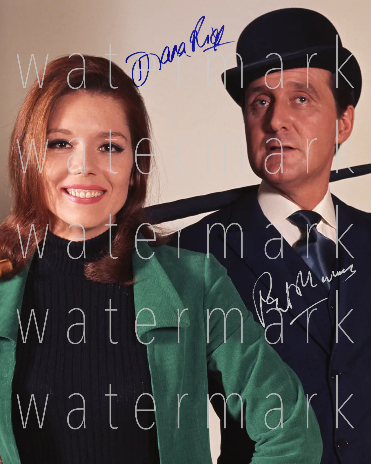 The Avengers Emma Peel signed Diana Rigg 8X10 Photo Poster painting picture poster autograph RP