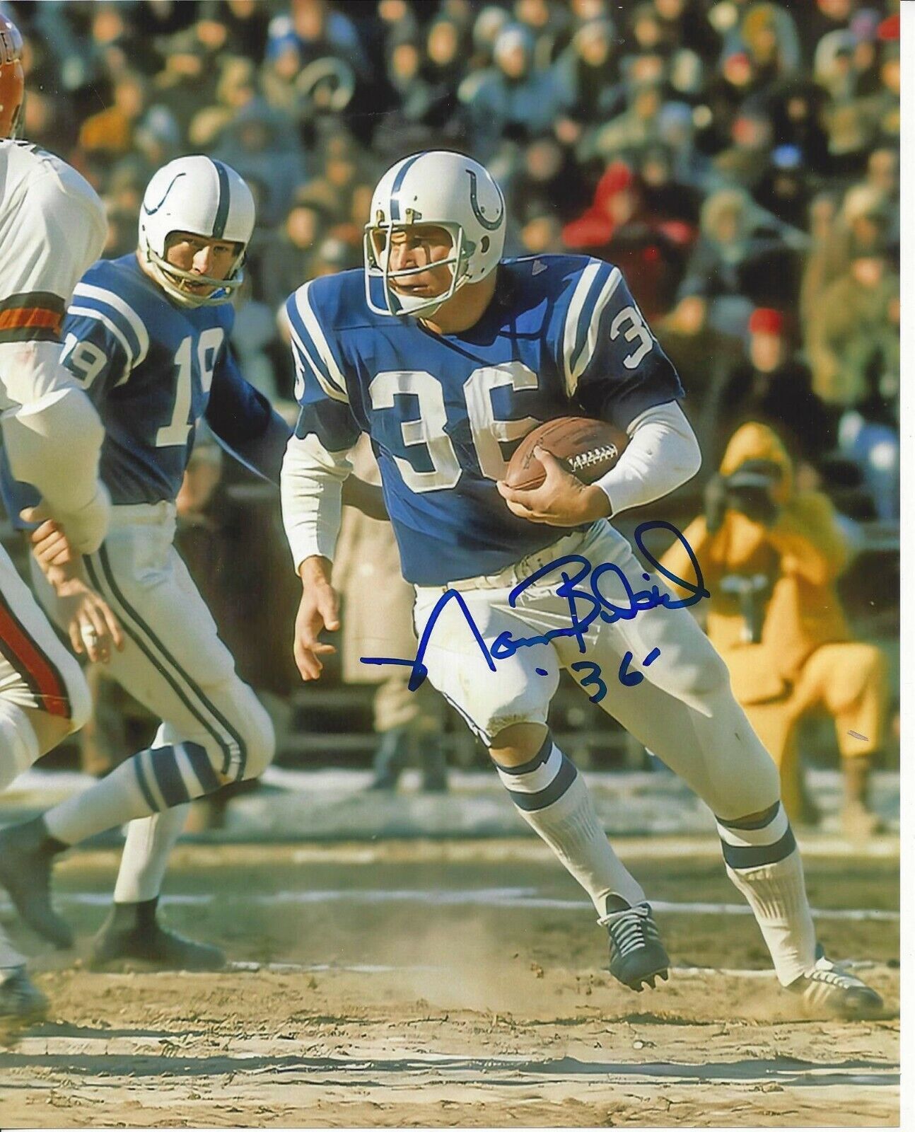 Norm Bulaich autographed 8x10 Baltimore Colts In Person #6