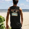 Beach Print Loose High Quality Tank Top by Inlyline