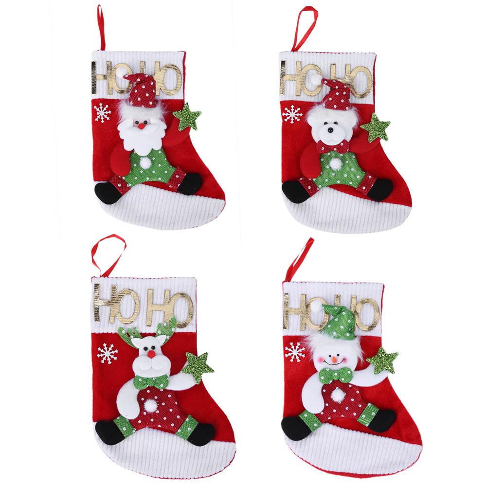 

Christmas Tree Decorative Ornament Cloth Socks Stocking Candy Bag Xmas Gift, Moose 3., 501 Original