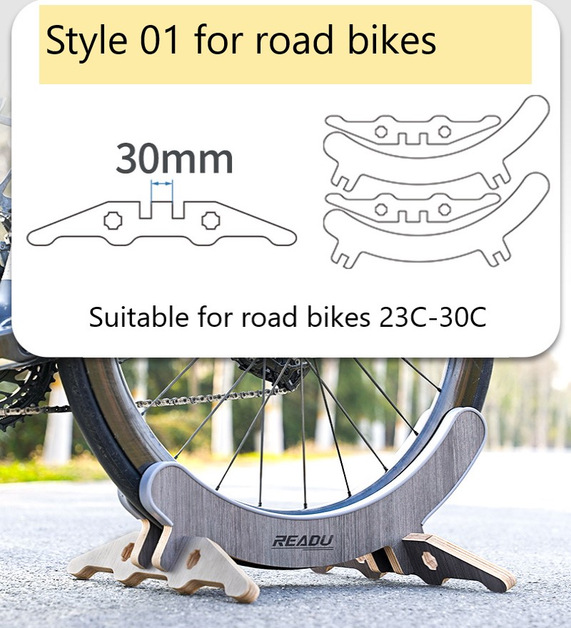 Floor Bike Rack Stand Wood Bicycle Floor Parking Storage Rack Garage Bike Storage Stand Indoor/Outdoor Wheel Stand Bicycle | 168DEAL