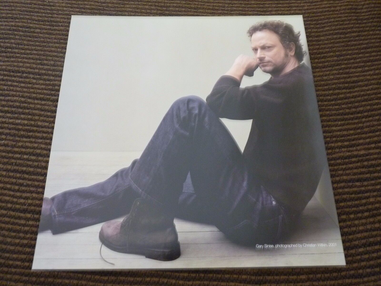 Single Page 2 Sided Gary Sinise Tabitha Soren Coffee Table Book Photo Poster painting