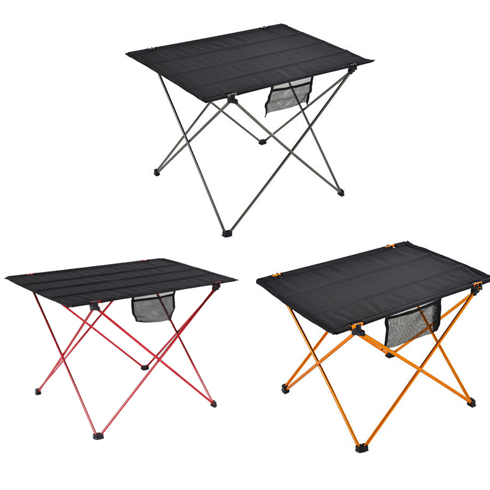 

Large Aluminum Alloy Folding Table Portable Household Outdoor Camping Desk, Silver, 501 Original