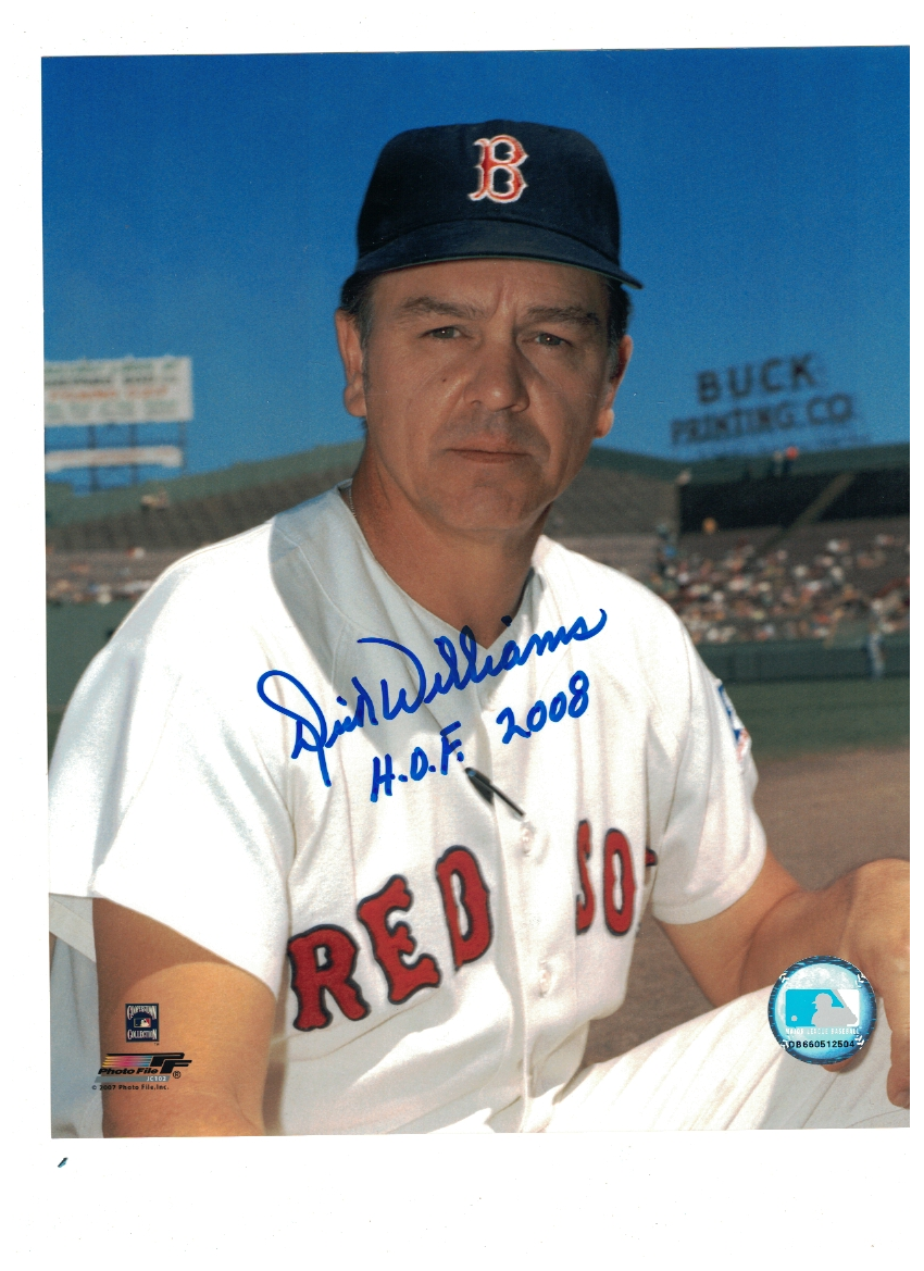 Dick Williams Boston Red Sox Signed 8x10 Photo Poster painting W/Our COA