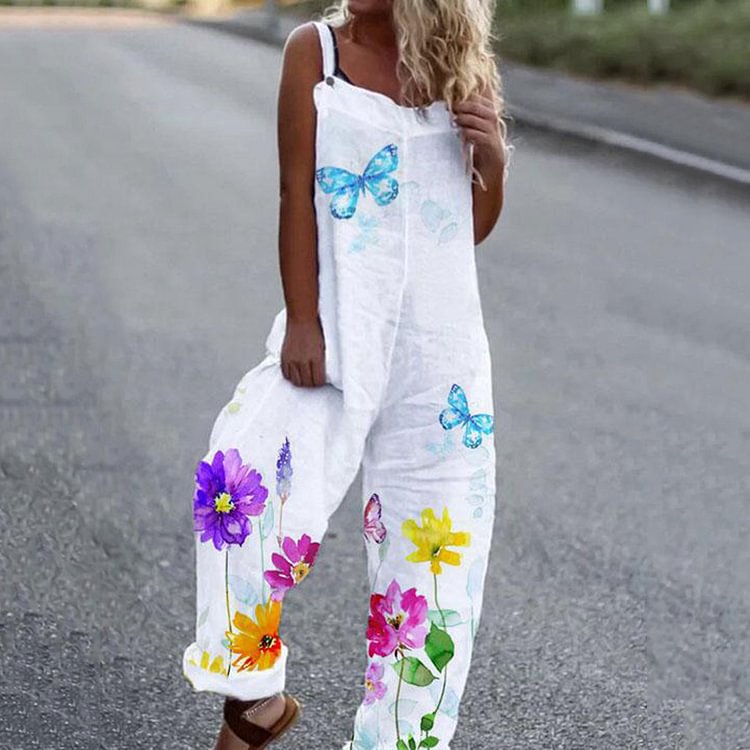 Butterfly Flower Overalls