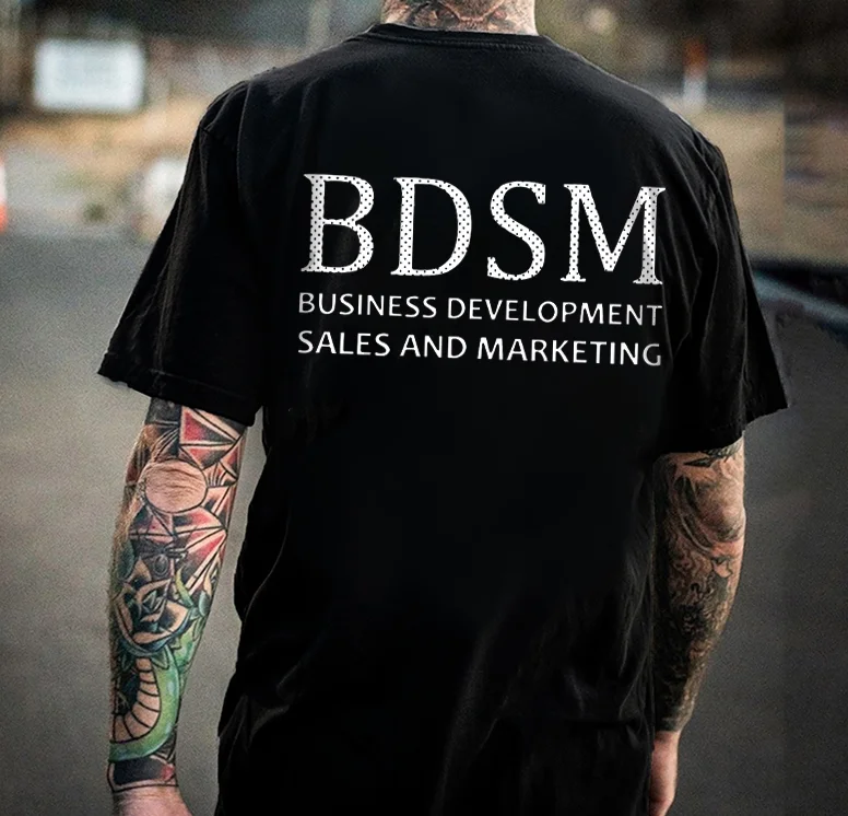 Bdsm Business Development Sales And Marketing Print Men's T-shirt -  