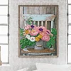 [Stock limité - Peinture diamant]Bouquet sur chaise-partiel spécial diamant peinture-30 * 40cm