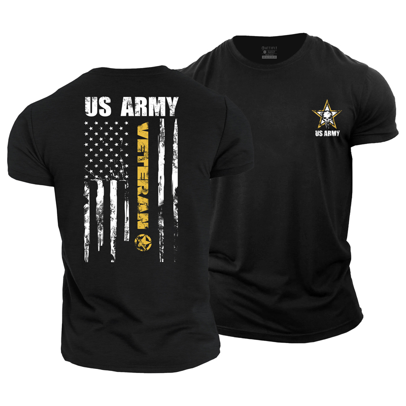 Cotton US ARMY Graphic Men's T-shirts