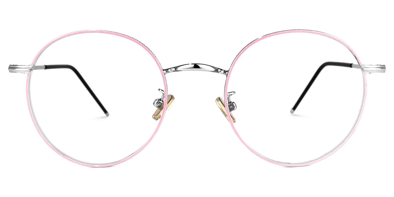 Yamilet Rosa Rund Brille Rosa