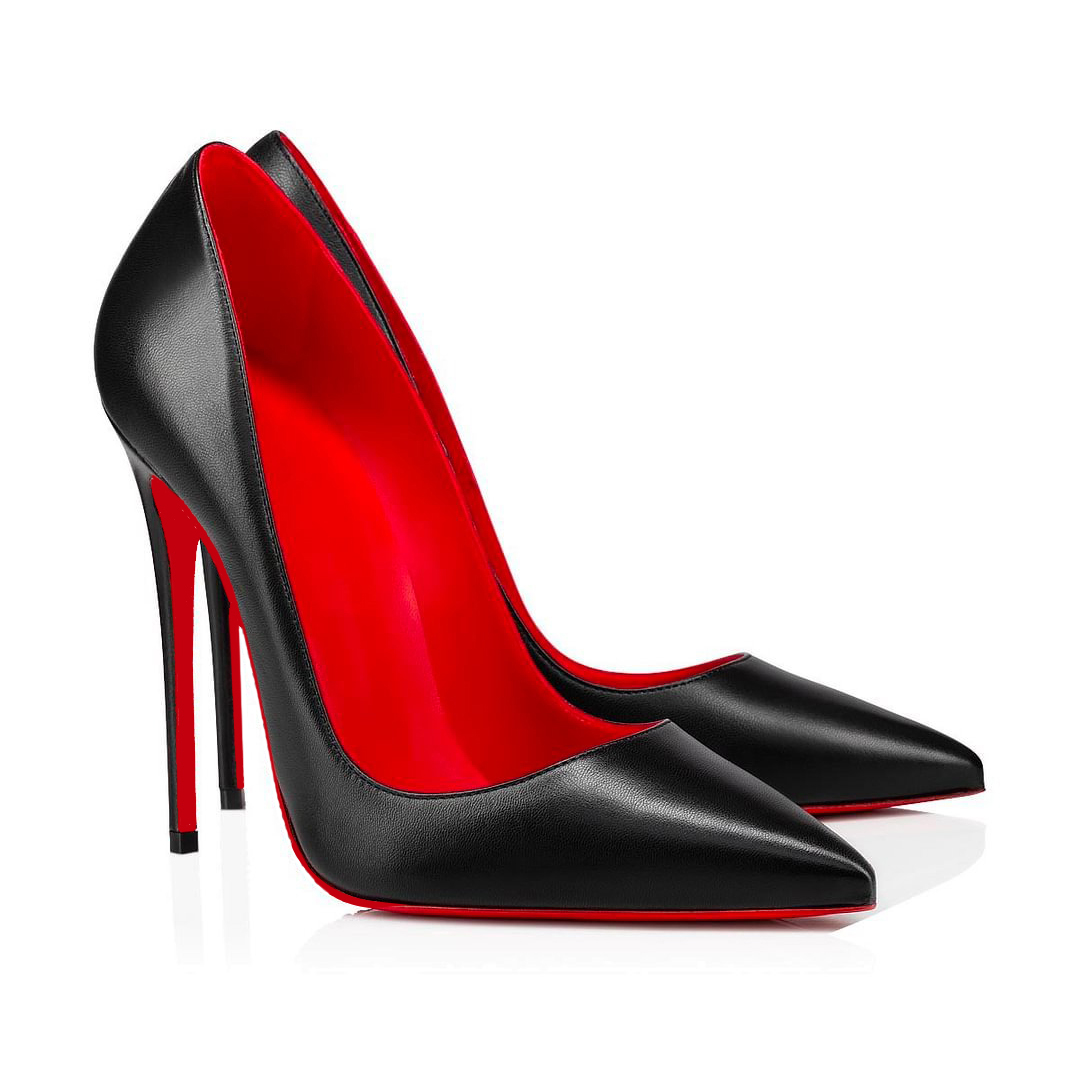 120/100mm Red Bottom Women's Party Wedding Heels Patent Pumps-MERUMOTE