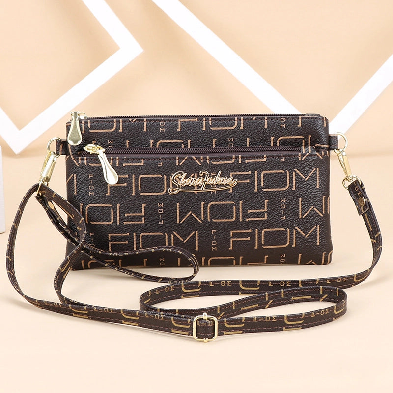 Women’s Small PU Solid Color Elegant Streetwear Square Zipper Square Bag