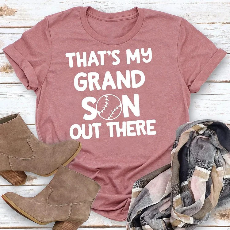 That's My Grandson Out There Shirt  T-Shirt Tee --Annaletters