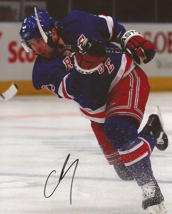 Chris Drury signed New York Rangers 8x10 Photo Poster painting autographed