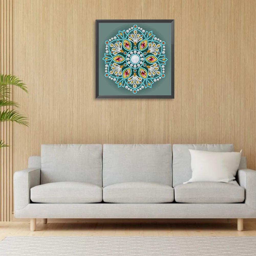 Diamond Painting - Partial Special Shaped Drill - Mandala(Canvas|30*30cm)