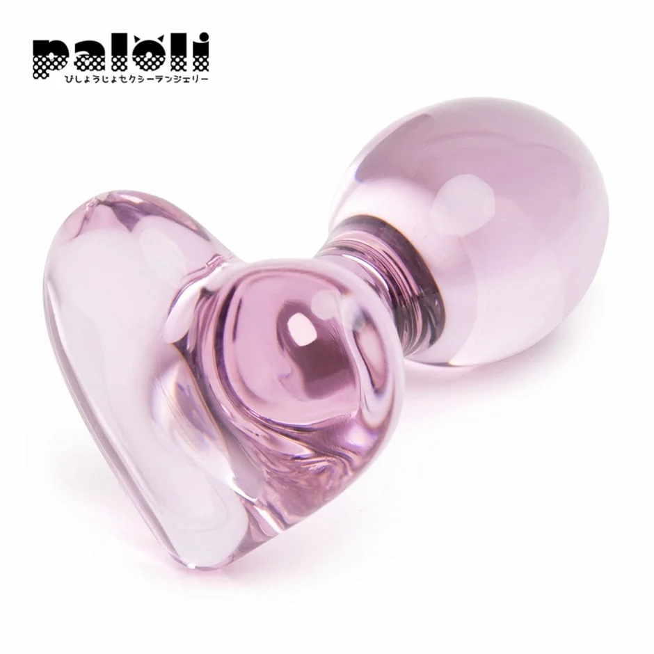 Sex Toy Heart Crystal Glass Anal Plug Butt Plugs Adult Products Pink Prostate Massager Anal Masturbation Toys for Men Women New