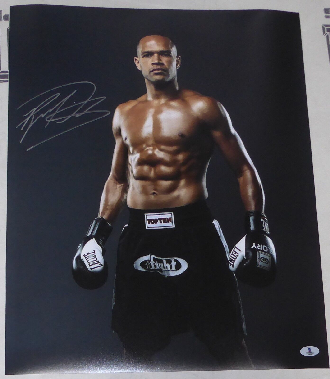 Raymond Daniels Signed 16x20 Photo Poster painting BAS Beckett COA Bellator MMA Glory Kickboxing